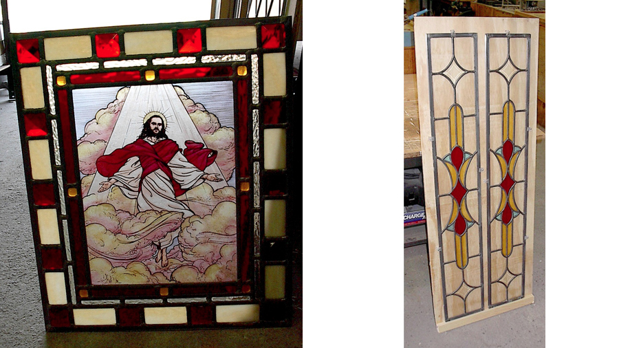 A beautiful religious icon made by our stained glass experts