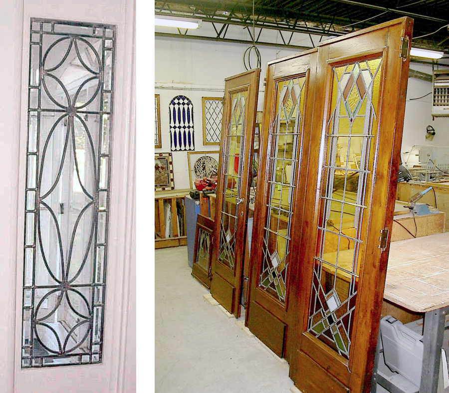 Three beautiful doors in the process of getting renovations